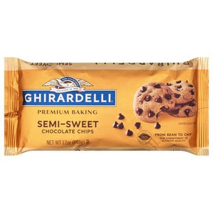Ghirardelli Chocolate Chips Semi-Sweet 12/12 OZ [UNFI #0522540] [ebt]