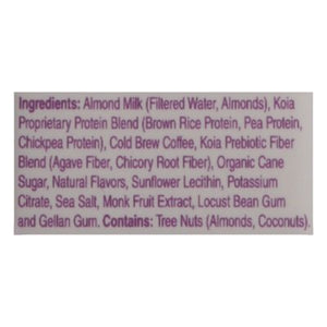 Koia Shake Plant-Based Protein Cold Brew Coffee 6/12 OZ [UNFI #2995868] [ebt] T