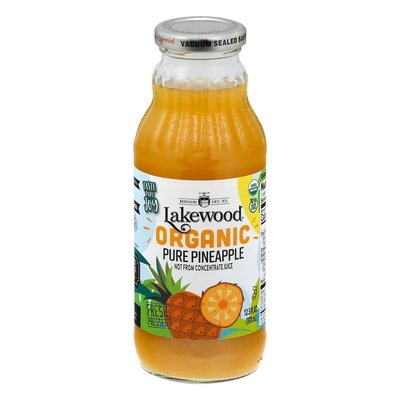 Lakewood Juice Organic Pure Pineapple 12/12.5 OZ [UNFI #519355] [ebt]