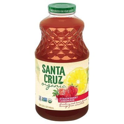 Santa Cruz Organic Beverage Strawberry Lemonade 12/32 OZ [UNFI #766501] [ebt]