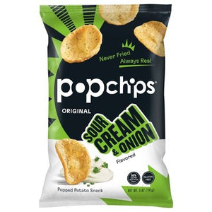 Popchips Popped Potato Snack Original Sour Cream & Onion Flavored 12/5 OZ [UNFI #2104719] [ebt]