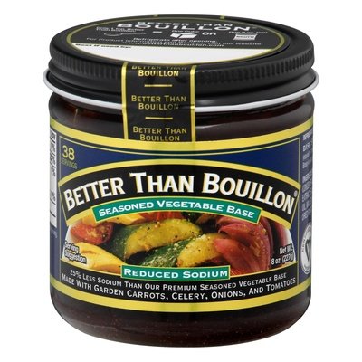 Better Than Bouillon Vegetable Base Reduced Sodium Seasoned 6/8 OZ [UNFI #0277426] [ebt]