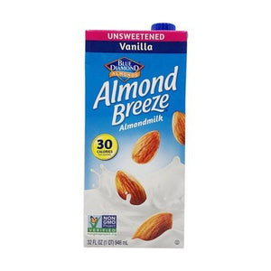 Almond Breeze Almondmilk Unsweetened Vanilla 6/64 OZ [UNFI #686600] [ebt] T