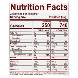 Vans International Foods Power Grain Blueberry Waffles 12/9 OZ [UNFI  #2282663]