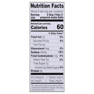 Manischewitz Matzo Ball Mix Reduced Sodium Classic Style 12/5 OZ [UNFI #864397] [ebt]