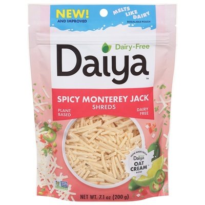 Daiya Cheese Spicy Monterey Jack Shreds 12/7.1 OZ [UNFI #2130409] [ebt]