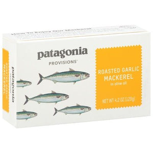 Patagonia Provisions Mackerel Roasted Garlic 10/4.2 OZ [UNFI #2544781] [ebt]