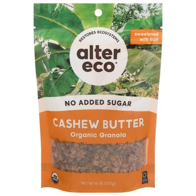 Alter Eco Granola Organic Cashew Butter 6/8 OZ [UNFI #2802148] [ebt]