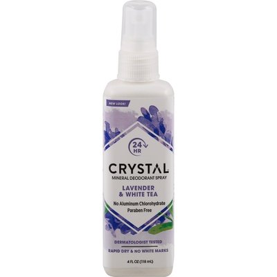 Crystal Deodorant Mineral Lavander & White Tea Spray 1/4 OZ [UNFI #486589] T
