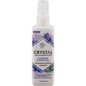 Crystal Deodorant Mineral Lavander & White Tea Spray 1/4 OZ [UNFI #486589] T