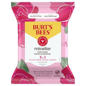 Burts Bees Facial Towelettes Micellar 3 in 1 3/30 CT [UNFI #2537561] T