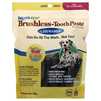 Ark Naturals Brushless-ToothPaste Chewable Large Dogs 6/18 OZ [UNFI #2998888]
