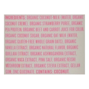 Rebbl Plant-Powered Elixir Strawberries & Creme Coconut Oat Milk Blend Protein 12/12 OZ [UNFI #2929735] [ebt] T