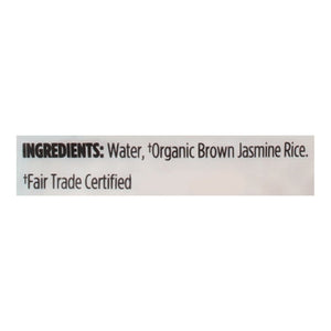 Lundberg Family Farms Jasmine Rice Organic Thai Hom Mali Brown 6/8 OZ [UNFI #1854769] [ebt]