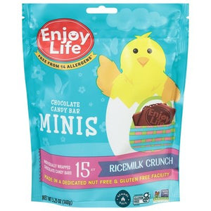 Enjoy Life Chocolate Candy Bars Ricemilk Crunch Minis 6/5.25 OZ [UNFI #2800555] [ebt] T