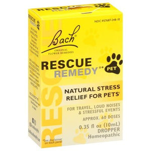 Bach Flower Essences Stress Relief For Pets Natural Dropper 10 Ml [UNFI #0410167]