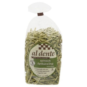 Al Dente Fettucine Noodles Spinach 6/12 OZ [UNFI #0119974] [ebt]