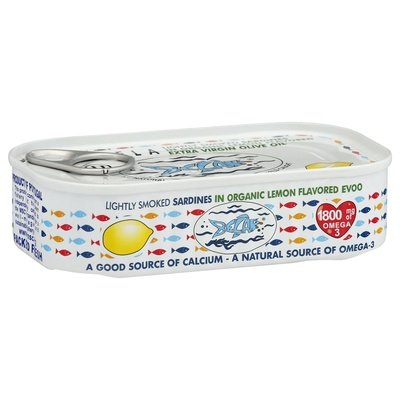 Bela-Olhao Sardines In Organic Lemon Flavored Extra Virgin Olive Oil Lightly Smoked 12/4.23 OZ [UNFI #2870533] [ebt]