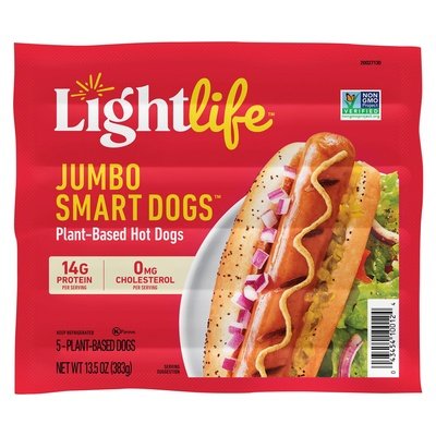 Lightlife Foods Hot Dogs Plant-Based 12/13.5 Z [UNFI #2814275] [ebt]