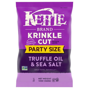 Kettle Brand Potato Chips Truffle Oil & Sea Salt Party Size 9/13 OZ [UNFI #2869337] [ebt]