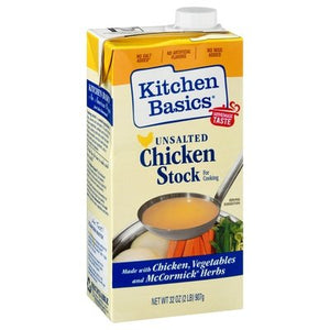 Kitchen Basics Chicken Stock Unsalted 12/32 OZ [UNFI #526608] [ebt]