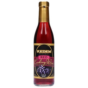 Kedem Cooking Wine, Red 12/12.7 Oz  [UNFI #0998229]