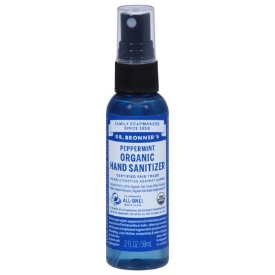 Dr Bronners Hand Sanitizer Organic Peppermint 12/2 OZ [UNFI #2398204] T