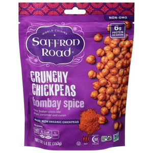 Saffron Road Crunchy Chickpeas Bombay Spice Hot 12/6 OZ [UNFI #2865848] [ebt]
