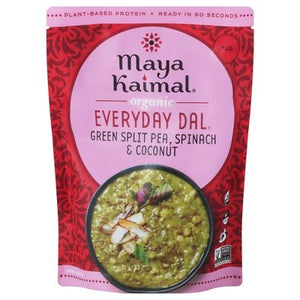 Maya Kaimal Everyday Dal Organic Green Split Pea Spinach & Coconut Mild 6/10 OZ [UNFI #2202950] [ebt]