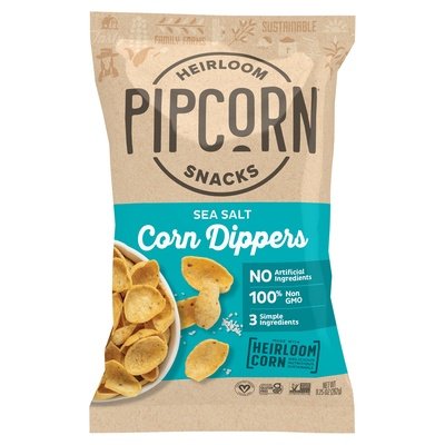 Pipcorn Corn Dippers Sea Salt Heirloom 12/9.25 OZ [UNFI #2465615] [ebt]