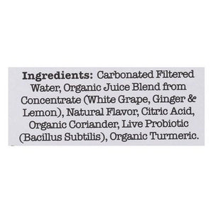 Culture Pop Soda Probiotic Soda Ginger Lemon & Turmeric 6/4/12 OZ [UNFI #2706679] [ebt] T