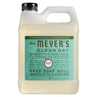 Mrs Meyers Clean Day Hand Soap Refill Basil Scent 6/33 OZ [UNFI #1205376] T