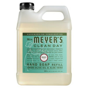 Mrs Meyers Clean Day Hand Soap Refill Basil Scent 6/33 OZ [UNFI #1205376] T