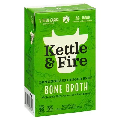 Kettle & Fire Bone Broth Lemongrass Ginger Beef 6/16.9 OZ [UNFI #2288652] [ebt]