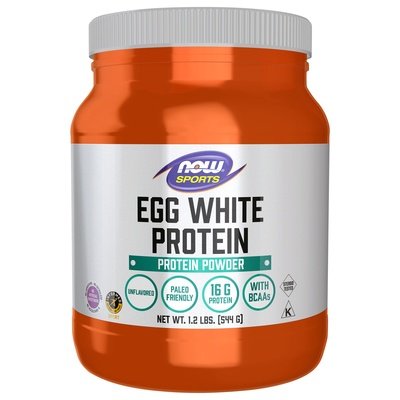 Now Foods Protein Powder Egg White Protein Unflavored 19.2 OZ [UNFI #0922948] T