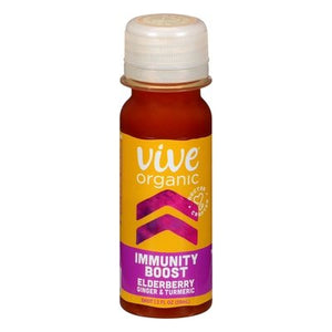Vive Organic Shot Elderberry Ginger & Turmeric Immunity Boost 12/2 OZ [UNFI #2318269] [ebt] T