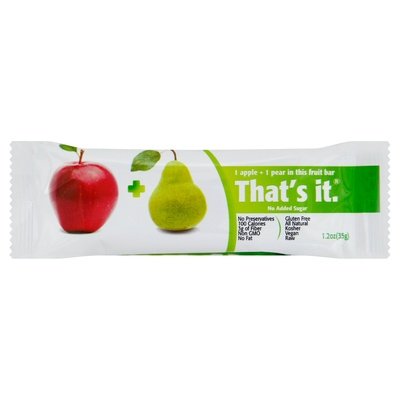 Thats It Fruit Bar Apple + Pear 12/1.2 OZ [UNFI #1138155] [ebt]