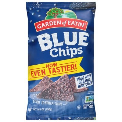 Garden Of Eatin Corn Tortilla Chips Blue Chips 12/5.5 OZ [UNFI #2627172] [ebt]