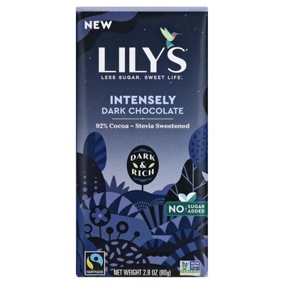 Lilys Chocolate Intensely Dark 92% Cocoa 12/2.8 OZ [UNFI #2510899] [ebt] T