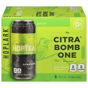 Hoplark Hoptea Sparkling Tea Citra Hops 4/6/16 OZ [UNFI #2769073] [ebt]