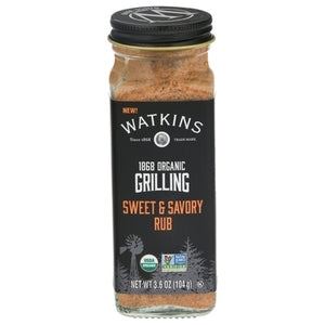 Watkins Rub Organic Sweet & Savory Grilling 3/3.6 OZ [UNFI #2738649] [ebt]