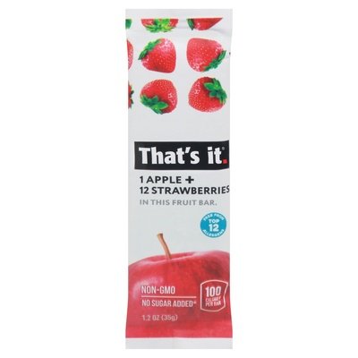 Thats It Fruit Bar Apple + Strawberries 12/1.2 OZ [UNFI #1551282] [ebt]