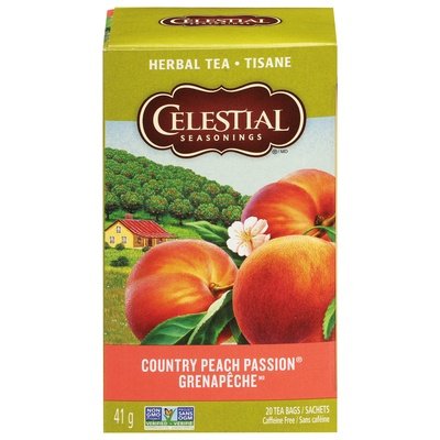 Celestial Seasonings Herbal Tea Caffeine Free Country Peach Passion Tea Bags 6/20 BAG [UNFI #630194] [ebt]