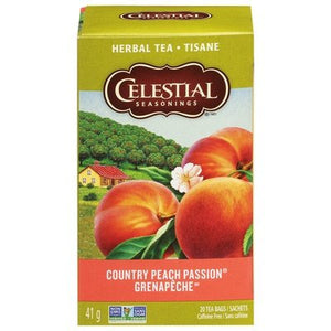 Celestial Seasonings Herbal Tea Caffeine Free Country Peach Passion Tea Bags 6/20 BAG [UNFI #630194] [ebt]