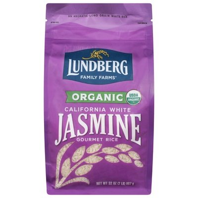 Lundberg Family Farms Rice Gourmet Organic California White Jasmine 6/2 LB [UNFI #1166925] [ebt]