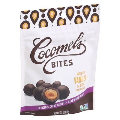 Cocomels Dark Chocolate Madagascar Vanilla Bites 6/3.5 OZ [UNFI #2098952] [ebt] T