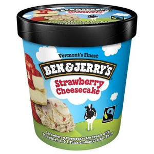 Ben & Jerrys Strawberry Cheesecake 8/1 PINT [UNFI  #2696326]