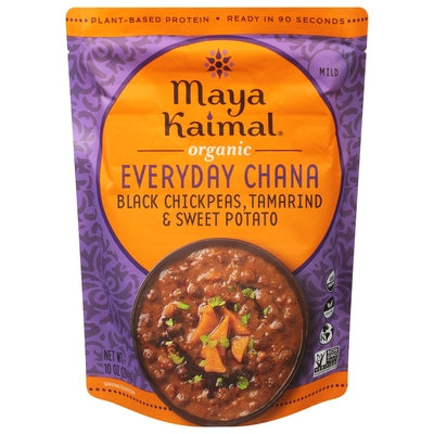 Maya Kaimal Everyday Chana Organic Black Chickpeas Tamarind & Sweet Potato Mild 6/10 OZ [UNFI #2576320] [ebt]