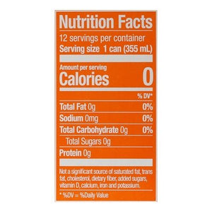 Zevia Soda Zero Sugar Orange 2/12/12 OZ [UNFI #2892172] [ebt] T