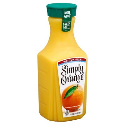 Simply Orange Juice Medium Pulp 6/52 OZ [UNFI #2207843] [ebt] T
